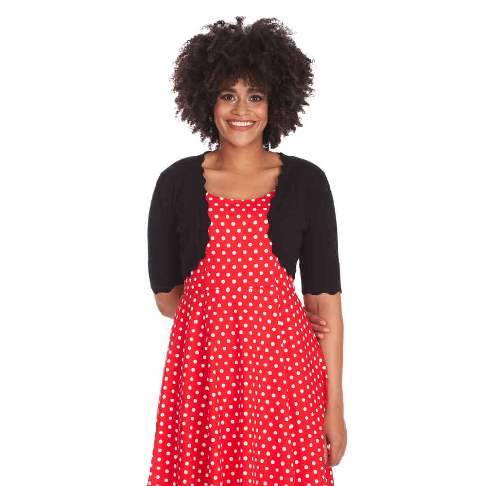 Banned - Jenny Schulterjacke/bolero - Schwarz